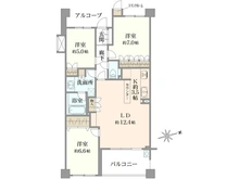 【神奈川県/川崎市麻生区白鳥】ハイセレサ麻生白鳥ミュゼアリーナ 間取り図