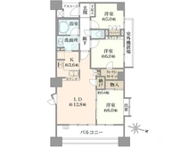 【神奈川県/相模原市南区相模大野】プラウド相模大野マークス 間取り図