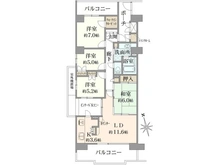 【神奈川県/相模原市緑区西橋本】オラリオンサイト一番館 間取り図