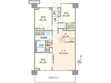 【神奈川県/大和市中央林間】プラウド中央林間 間取り図