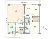 【神奈川県/鎌倉市台】鎌倉台ハイツ A棟 間取り図