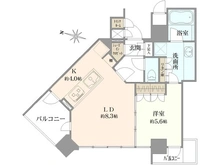 【神奈川県/横浜市神奈川区金港町】パークタワー横濱ポートサイド 間取り図