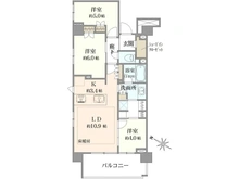 【神奈川県/横浜市西区岡野】プラウド横浜岡野一丁目 間取り図