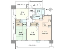 【神奈川県/横浜市鶴見区駒岡】カインドステージ綱島東 間取り図