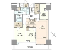 【神奈川県/横浜市西区北幸】ブランズ横浜 間取り図
