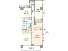【神奈川県/横浜市南区蒔田町】サングレイス横浜蒔田 間取り図