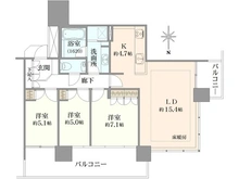【神奈川県/横浜市西区みなとみらい】M.M.TOWERS  the West 間取り図