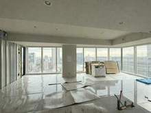 【神奈川県/川崎市幸区中幸町】クレッセント川崎タワー リビング：リフォーム中