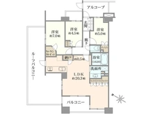 【神奈川県/横浜市西区岡野】プラウド横浜岡野 間取り図