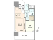 【神奈川県/横浜市南区日枝町】プラウド横浜阪東橋 間取り図