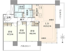 【神奈川県/横浜市西区みなとみらい】M.M.TOWERS　 the South 間取り図