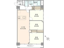 【神奈川県/横浜市金沢区富岡東】真和コーポ 間取り図