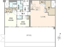 【神奈川県/横浜市中区西竹之丸】プラウド横濱山手 間取り図