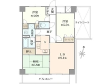 【神奈川県/横浜市磯子区原町】ナイスアーバン横濱根岸 間取り図