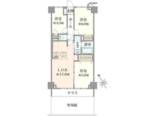 【神奈川県/横浜市港北区高田西】綱島ダイヤモンドマンション 間取り図