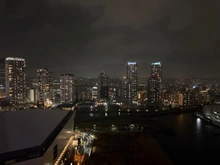 【神奈川県/横浜市西区みなとみらい】ブルーハーバータワーみなとみらい 眺望：ズーム無
横浜の夜景を望む