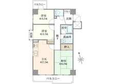 【神奈川県/横浜市保土ケ谷区西谷町】クリオ西谷参番館 間取り図