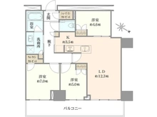 【神奈川県/横浜市西区花咲町】横浜MIDベースタワーレジデンス 間取り図
