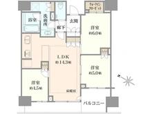 【神奈川県/横浜市西区花咲町】プラウド横浜桜木町 間取り図