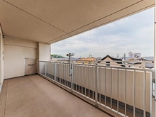 【千葉県/市川市宮久保】ダイアパレス本八幡V バルコニー：洗濯物干し金物有り