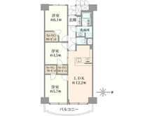 【神奈川県/横浜市西区平沼】パークハイツ横浜 間取り図
