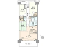 【神奈川県/横浜市神奈川区新子安】アリュール横濱新子安 間取り図