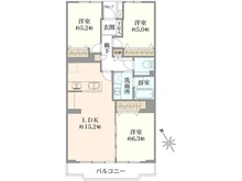 【神奈川県/横浜市保土ケ谷区狩場町】コープ保土ケ谷 D棟 間取り図