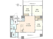【神奈川県/横浜市南区浦舟町】グローリオ横浜阪東橋マリス 間取り図