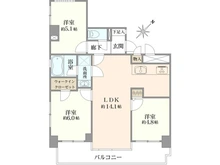 【神奈川県/横浜市南区前里町】ライオンズマンション伊勢佐木町西第2 間取り図
