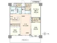 【神奈川県/横浜市中区根岸町】クオス横浜根岸森林公園 間取り図
