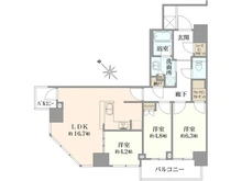 【神奈川県/川崎市川崎区港町】リヴァリエ C棟 間取り図