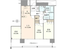 【神奈川県/横浜市西区みなとみらい】M.M.タワーズ the East 間取り図