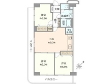 【神奈川県/横浜市鶴見区鶴見中央】鶴見ハイライズ 間取り図