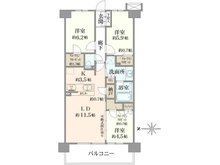 【神奈川県/川崎市高津区坂戸】パークホームズ溝の口ミッドイースト 間取り図