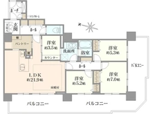 【神奈川県/相模原市緑区西橋本】オラリオンサイト2番館 間取り図