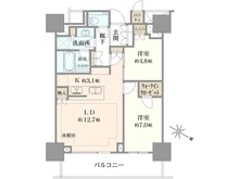 【神奈川県/横浜市西区北幸】ブランズ横浜 間取り図