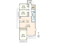 【神奈川県/横浜市都筑区佐江戸町】藤和ライブタウン中山 3号棟 間取り図