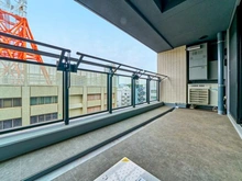 【神奈川県/横浜市西区北幸】シティハウス横浜 バルコニー：奥行2,000mm/物干金物付き