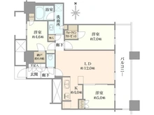 【神奈川県/横浜市西区高島】パークタワー横浜ステーションプレミア 間取り図