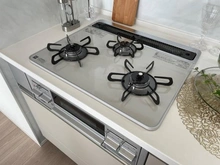 【神奈川県/横浜市中区石川町】東急ドエル・アルス横濱元町 三ツ口ガスコンロ：ガラストップ