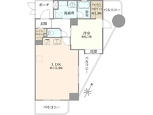 【神奈川県/横浜市中区石川町】東急ドエル・アルス横濱元町 間取り図
