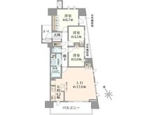 【神奈川県/藤沢市鵠沼橘】プラウド鵠沼橘 間取り図