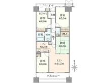 【神奈川県/平塚市高浜台】ダイアパレスグランデージ湘南平塚 間取り図