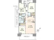 【神奈川県/茅ヶ崎市赤松町】シエリア湘南辻堂 間取り図
