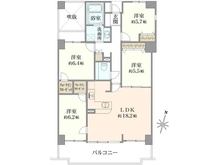 【神奈川県/茅ヶ崎市今宿】ダイアパレスエクシード茅ヶ崎 間取り図