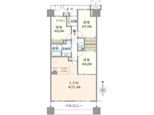 【神奈川県/平塚市高浜台】ダイアパレスグランデージ湘南平塚 間取り図