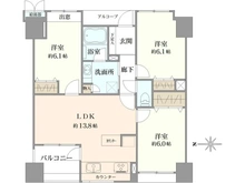 【神奈川県/茅ヶ崎市茅ヶ崎】サーパス茅ヶ崎駅前 間取り図