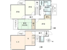 【神奈川県/平塚市八重咲町】チサンガーデンハウス八重咲 間取り図