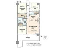 【神奈川県/茅ヶ崎市東海岸南】ヴェレーナグラン茅ヶ崎東海岸 間取り図