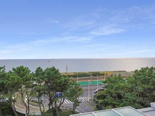 【神奈川県/平塚市龍城ケ丘】グレーシア湘南平塚海岸 眺望：オーシャンビューテラスから南西側(ズーム有)